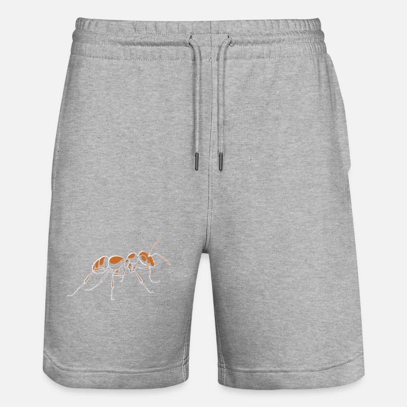 fourmi - Short de jogging bio TRAINER Stanley/Stella unisexe - gris chiné