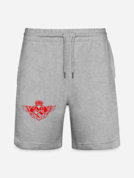 Boxing Gloves Boxing Fighter Champ - Stanley/Stella Trainer Unisex Organic Jogging Shorts - heather grey