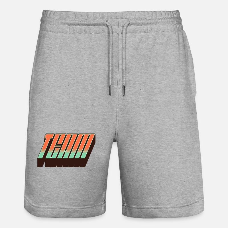 Équipe - Short de jogging bio TRAINER Stanley/Stella unisexe - gris chiné