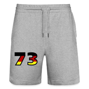 73 Numéro Allemagne Jersey - Short de jogging bio TRAINER Stanley/Stella unisexe - gris chiné - Devant - Nik (191cm) & Marisol (170cm)