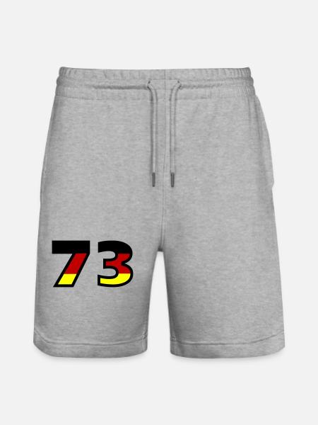 73 Numéro Allemagne Jersey - Short de jogging bio TRAINER Stanley/Stella unisexe - gris chiné