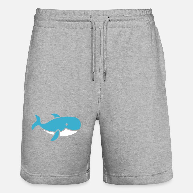 Wal - Stanley/Stella Unisex Bio Joggingshorts Trainer  - Grau meliert