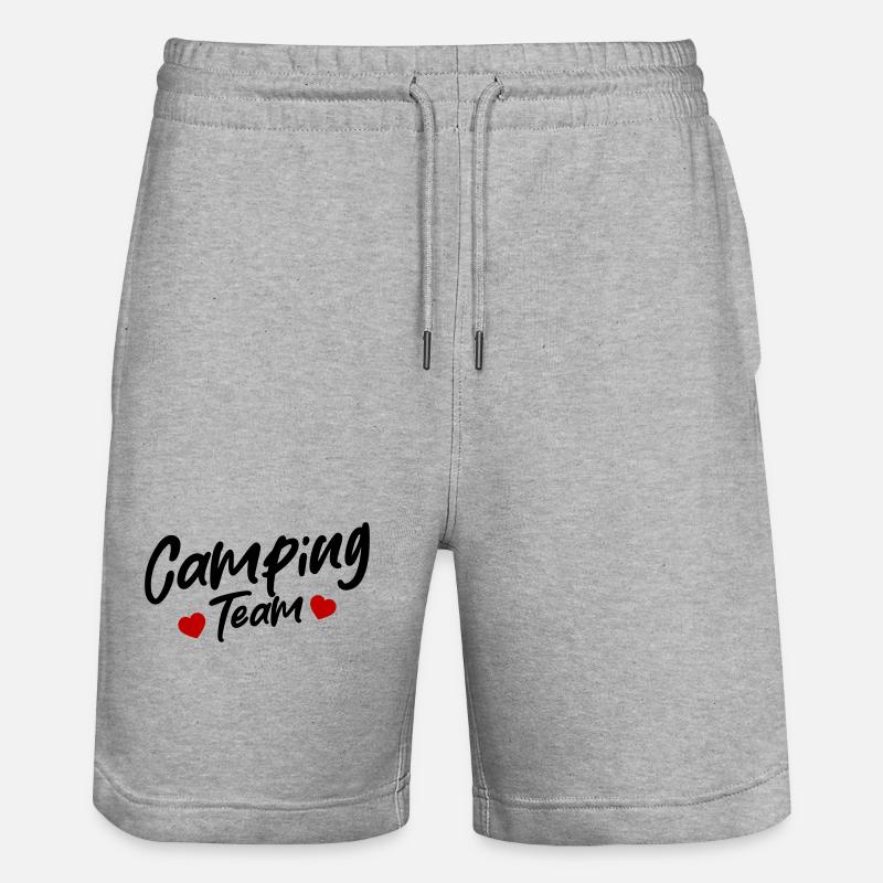 L’équipe du camping - Short de jogging bio TRAINER Stanley/Stella unisexe - gris chiné