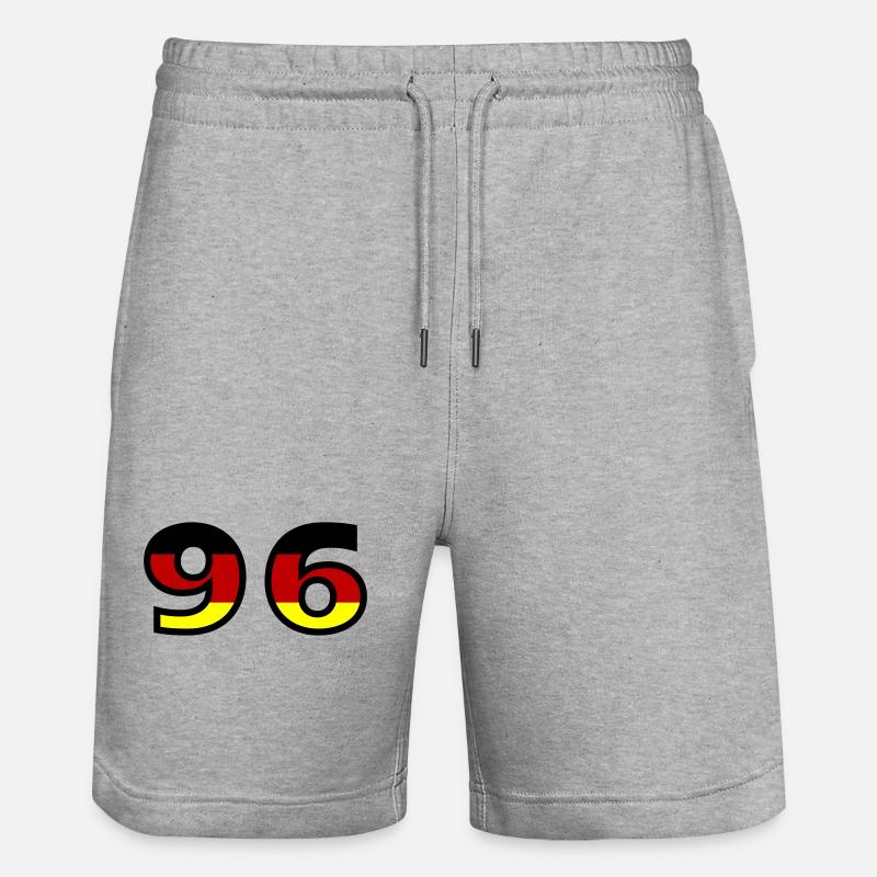 96 Numéro Allemagne Jersey - Short de jogging bio TRAINER Stanley/Stella unisexe - gris chiné