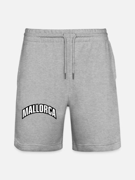Mallorca Font - Stanley/Stella Trainer Unisex Organic Jogging Shorts - heather grey