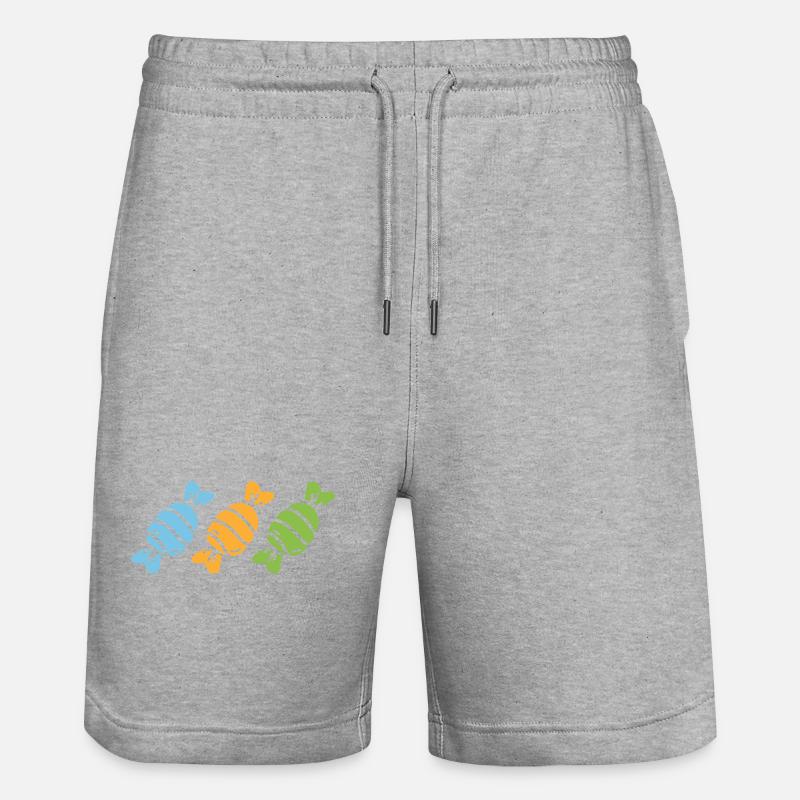bonbon - Short de jogging bio TRAINER Stanley/Stella unisexe - gris chiné