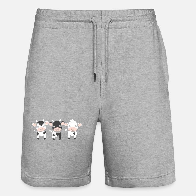 vache - Short de jogging bio TRAINER Stanley/Stella unisexe - gris chiné