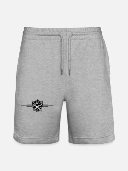 Wrench Logo - Stanley/Stella Trainer Unisex Organic Jogging Shorts - heather grey
