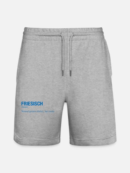 FRIESISCH - Stanley/Stella Unisex Bio Joggingshorts Trainer - Grau meliert