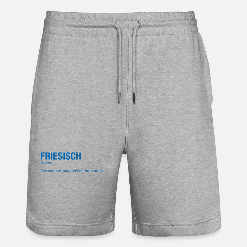 FRISON - Short de jogging bio TRAINER Stanley/Stella unisexe - gris chiné