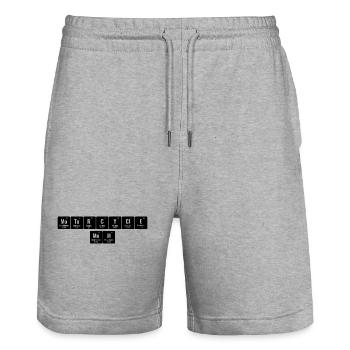 Periodic Table Motorcycle Mom Motorcyclist Biker M - Stanley/Stella Trainer Unisex Organic Jogging Shorts - heather grey - Front - Nik (191cm) & Marisol (170cm)