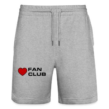 Fan Club - Short de jogging bio TRAINER Stanley/Stella unisexe - gris chiné - Devant - Nik (191cm) & Marisol (170cm)