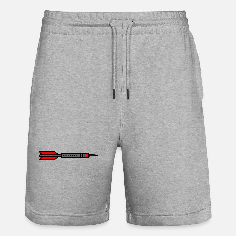 Fléchettes Symbole Fléchettes - Short de jogging bio TRAINER Stanley/Stella unisexe - gris chiné