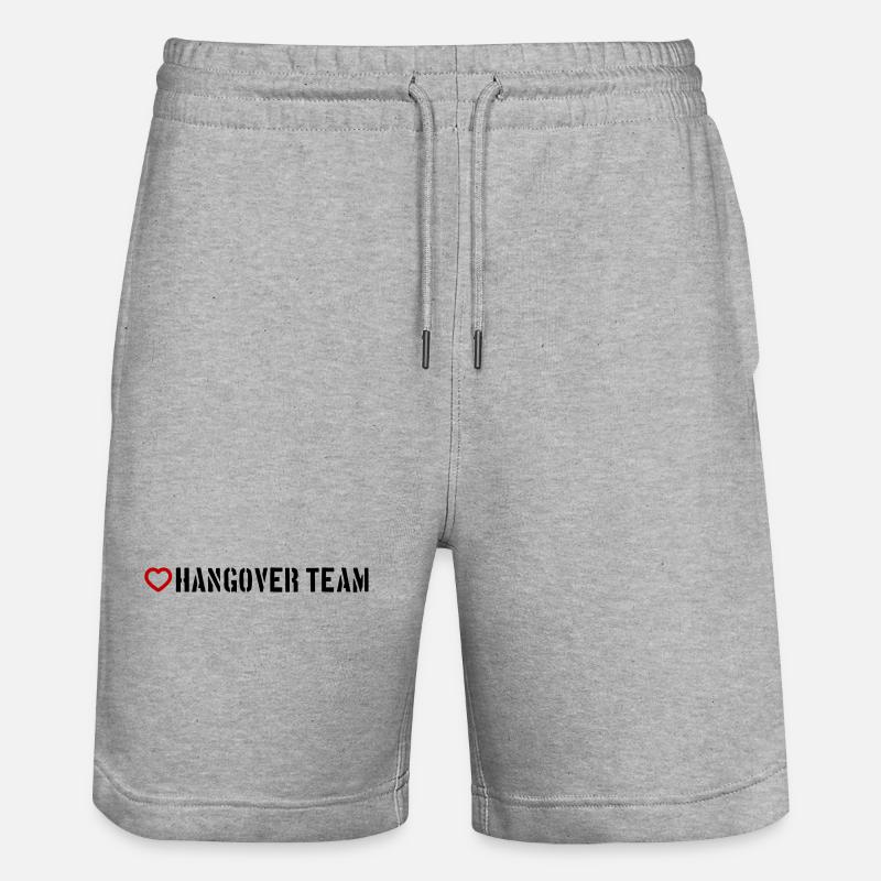 Gueule de bois Cœur d’équipe - Short de jogging bio TRAINER Stanley/Stella unisexe - gris chiné