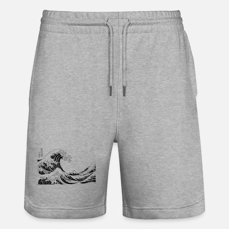 Graphique Wave - Short de jogging bio TRAINER Stanley/Stella unisexe - gris chiné