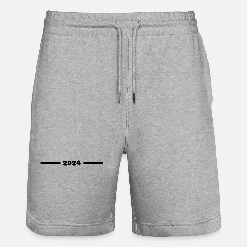 Année 2024 - Short de jogging bio TRAINER Stanley/Stella unisexe - gris chiné