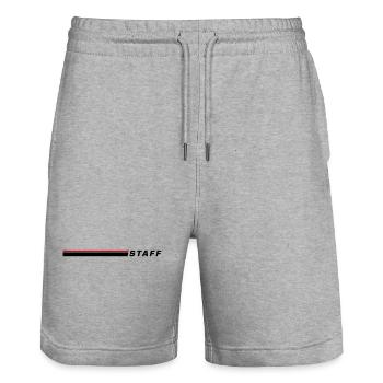 Élément de portée - Short de jogging bio TRAINER Stanley/Stella unisexe - gris chiné - Devant - Nik (191cm) & Marisol (170cm)
