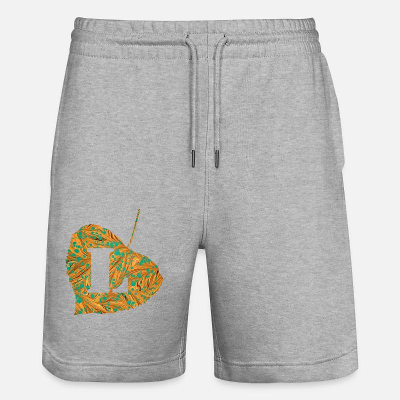 blatt e 95 l - Stanley/Stella Unisex Bio Joggingshorts Trainer  - Grau meliert