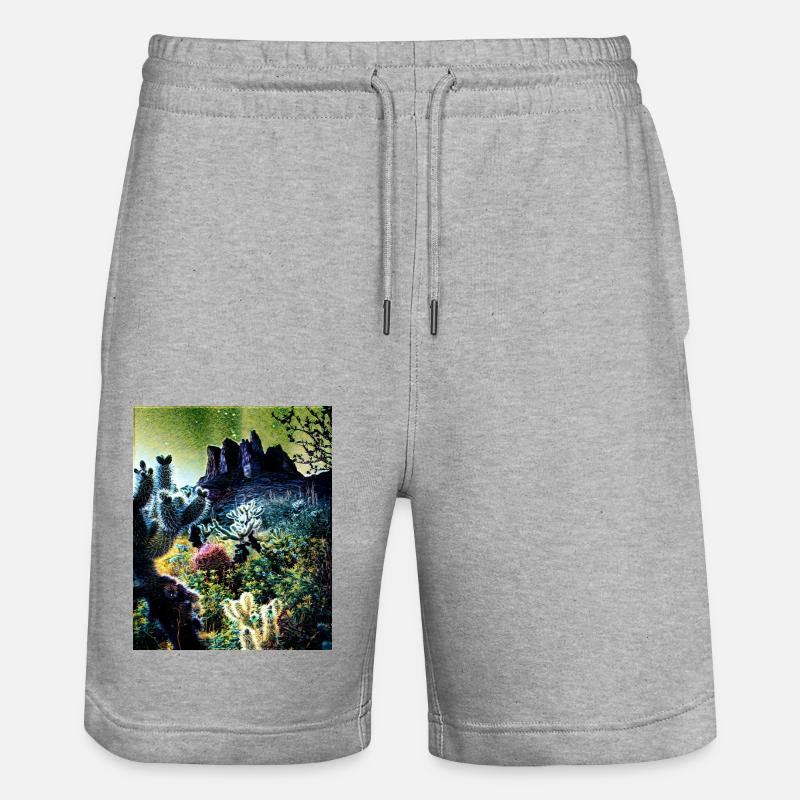 Ciel nocturne sur l'Arizona, USA - Short de jogging bio TRAINER Stanley/Stella unisexe - gris chiné