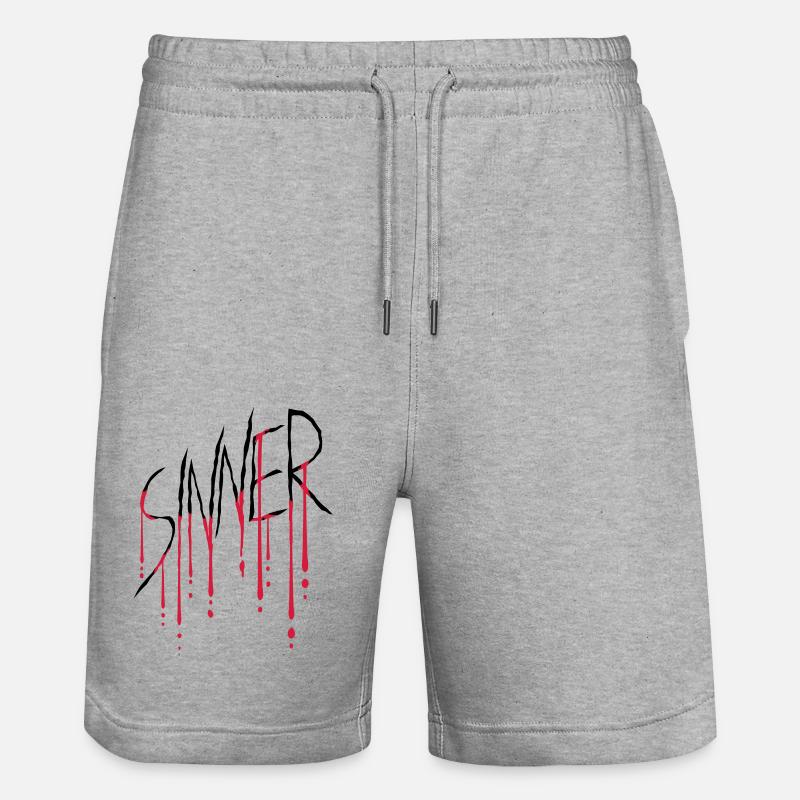 Égratignure de la plaie Sinner - Short de jogging bio TRAINER Stanley/Stella unisexe - gris chiné