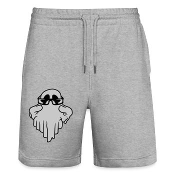 Sunglasses Ghost Comic Halloween - Stanley/Stella Trainer Unisex Organic Jogging Shorts - heather grey - Front - Nik (191cm) & Marisol (170cm)