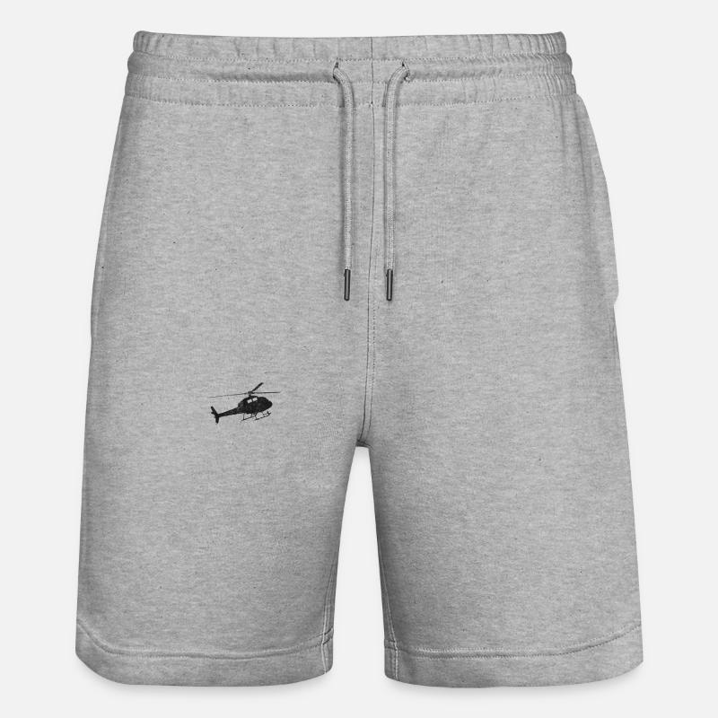 Conception de poche d’hélicoptère - Short de jogging bio TRAINER Stanley/Stella unisexe - gris chiné