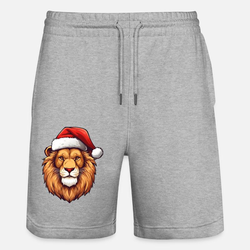 Noël Lion - Short de jogging bio TRAINER Stanley/Stella unisexe - gris chiné
