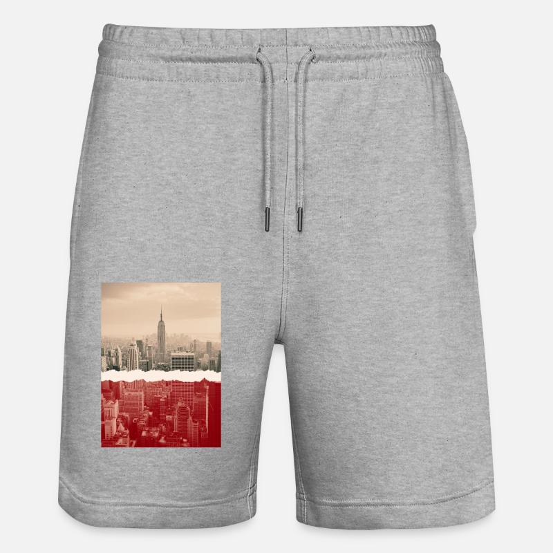 New York - Short de jogging bio TRAINER Stanley/Stella unisexe - gris chiné