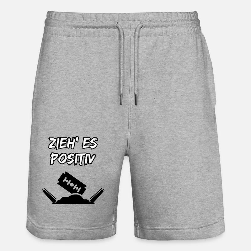 Dessinez-le positivement - Short de jogging bio TRAINER Stanley/Stella unisexe - gris chiné