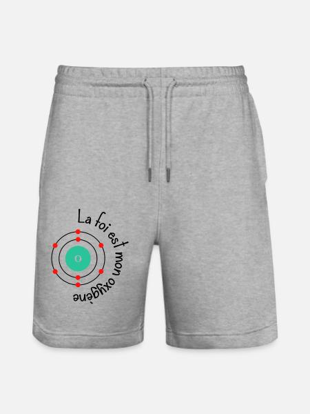 Foi oxygène - Short de jogging bio TRAINER Stanley/Stella unisexe - gris chiné