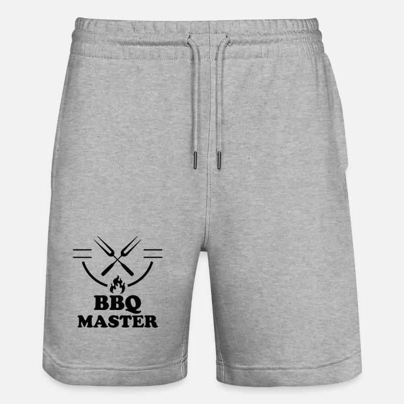 BBQ barbecue Master à personnaliser - Short de jogging bio TRAINER Stanley/Stella unisexe - gris chiné