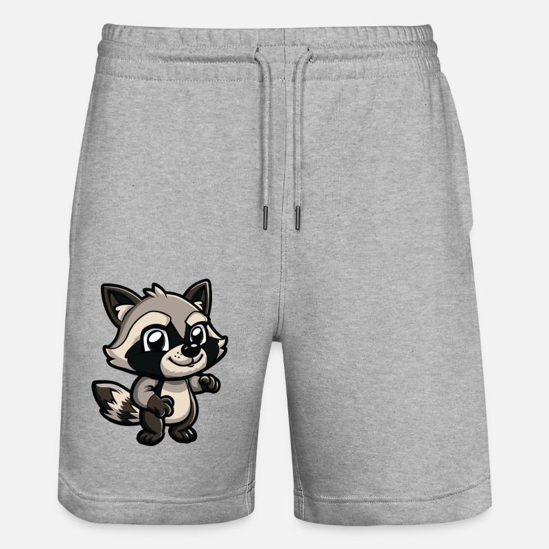 raton laveur - Short de jogging bio TRAINER Stanley/Stella unisexe - gris chiné