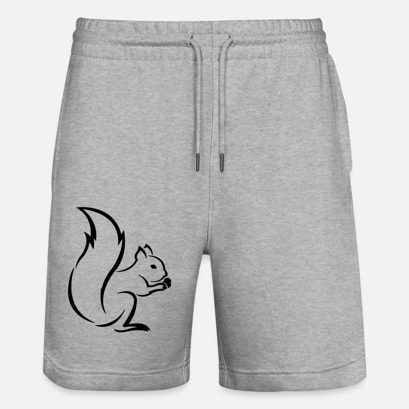 Écureuil - Short de jogging bio TRAINER Stanley/Stella unisexe - gris chiné