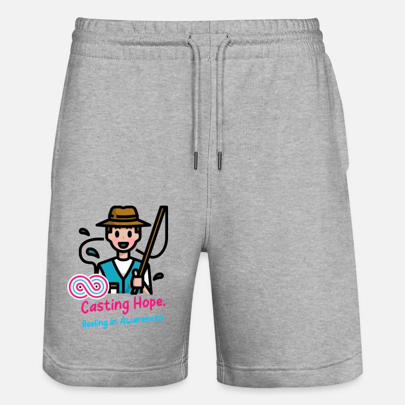 Donner de l’espoir, prendre conscience - Short de jogging bio TRAINER Stanley/Stella unisexe - gris chiné