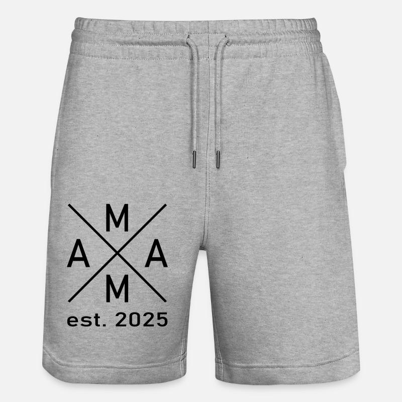 Maman 2025 - Short de jogging bio TRAINER Stanley/Stella unisexe - gris chiné