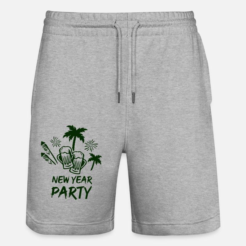 Fête du Nouvel An - Short de jogging bio TRAINER Stanley/Stella unisexe - gris chiné