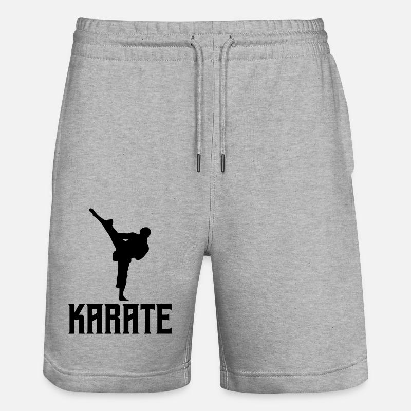 Karatè - Pantaloncini da jogger ecologici unisex Trainer di Stanley/Stella - grigio melange