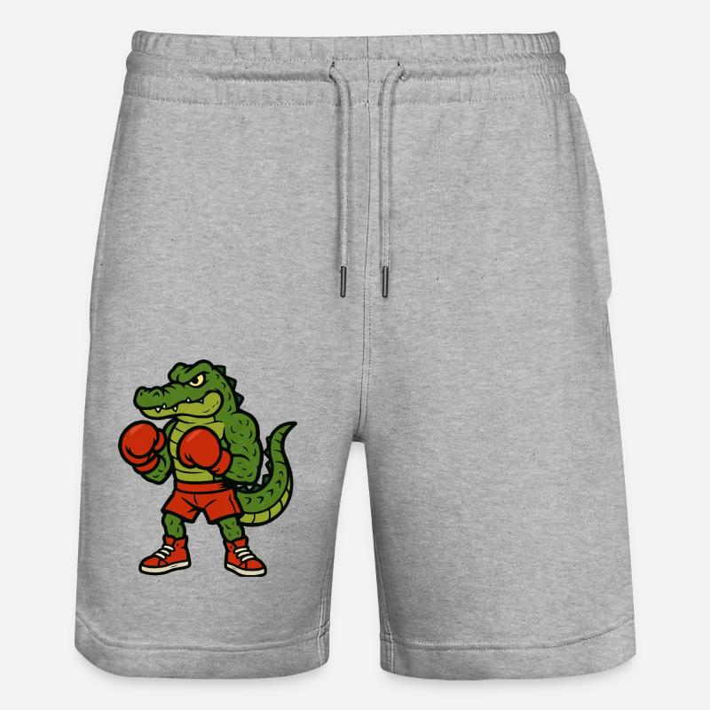 Crocodile Boxer - Short de jogging bio TRAINER Stanley/Stella unisexe - gris chiné