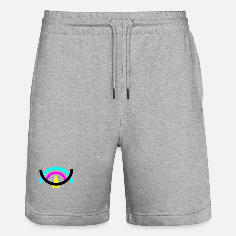 Pop - Stanley/Stella Unisex Bio Joggingshorts Trainer  - Grau meliert
