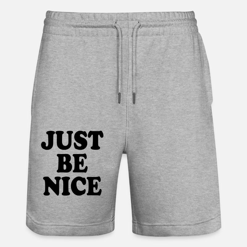 Just be nice - Short de jogging bio TRAINER Stanley/Stella unisexe - gris chiné