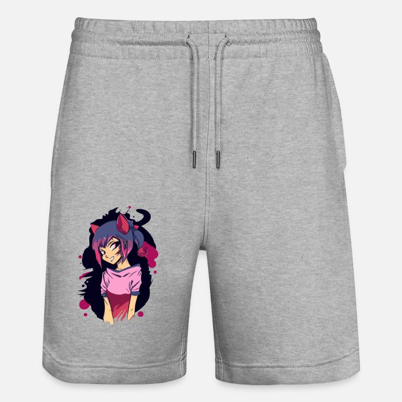 Cosplay - Short de jogging bio TRAINER Stanley/Stella unisexe - gris chiné