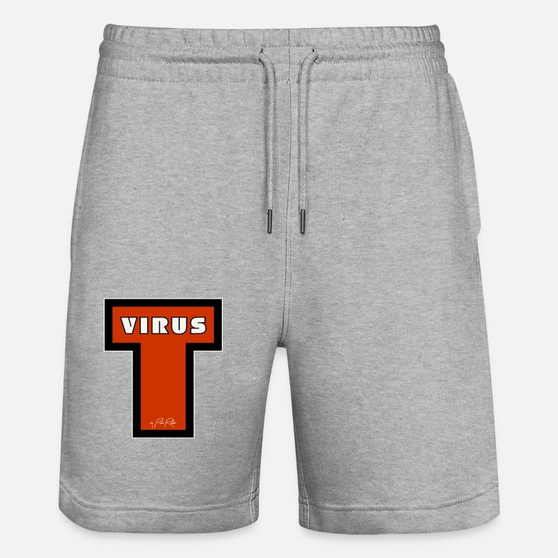 Virus T - Short de jogging bio TRAINER Stanley/Stella unisexe - gris chiné