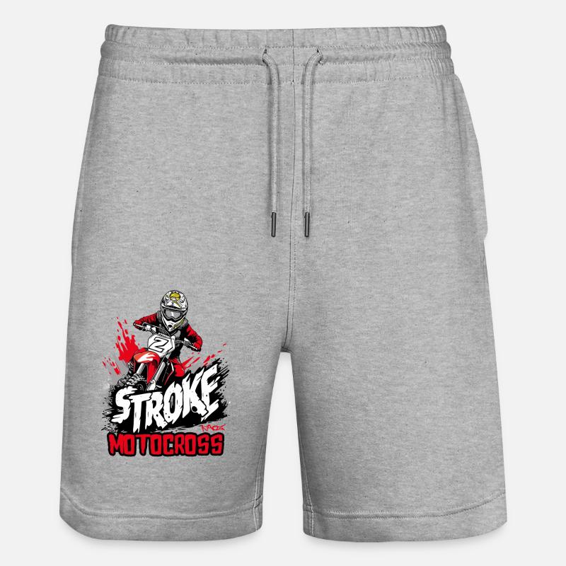 Motocross 2 temps - Short de jogging bio TRAINER Stanley/Stella unisexe - gris chiné