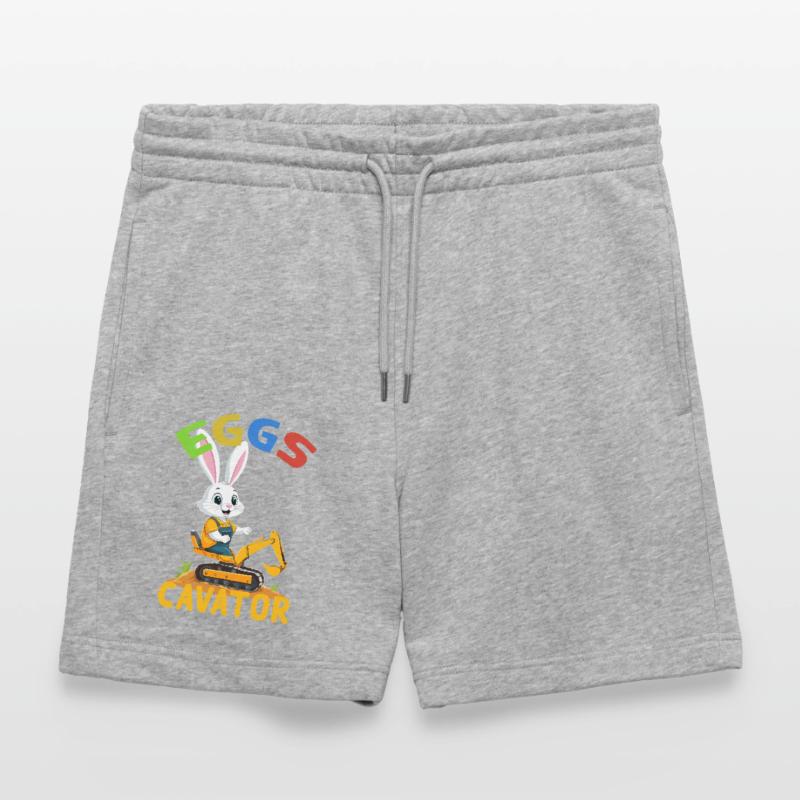 Funny Easter Saying Easter Bunny Excavator Driver Stanley/Stella Trainer Unisex Organic Jogging Shorts