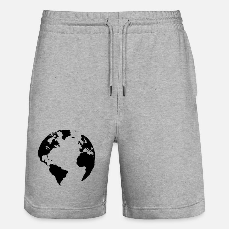 Mutter Erde - Stanley/Stella Unisex Bio Joggingshorts Trainer  - Grau meliert