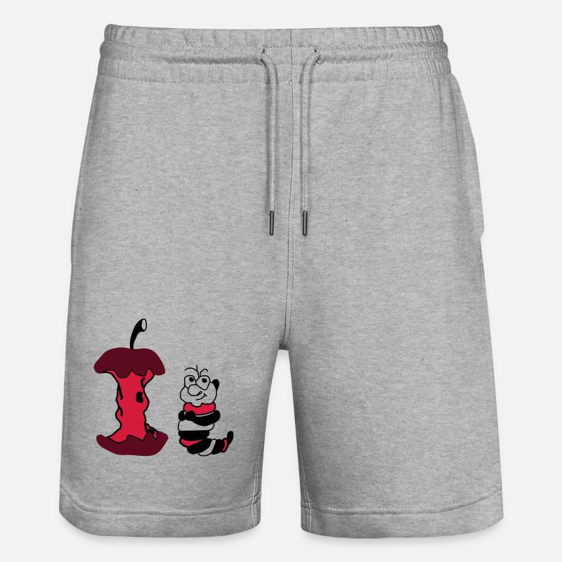 wurm - Short de jogging bio TRAINER Stanley/Stella unisexe - gris chiné