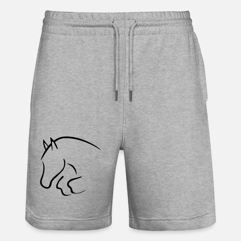 show cavalier - Short de jogging bio TRAINER Stanley/Stella unisexe - gris chiné