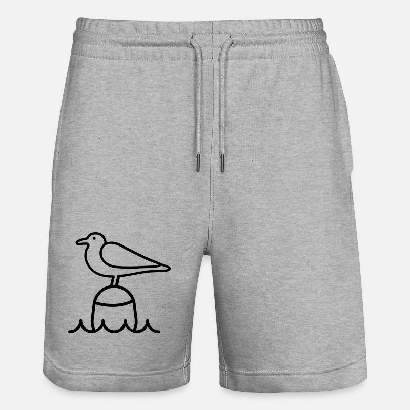 goéland - Short de jogging bio TRAINER Stanley/Stella unisexe - gris chiné