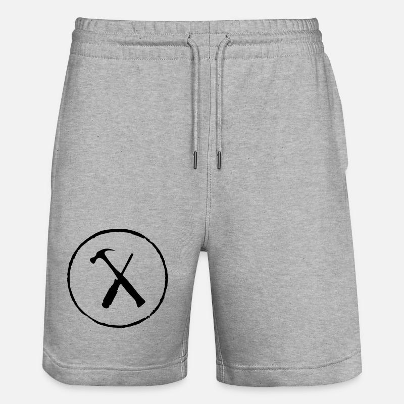 Tools - Stanley/Stella Unisex Bio Joggingshorts Trainer  - Grau meliert