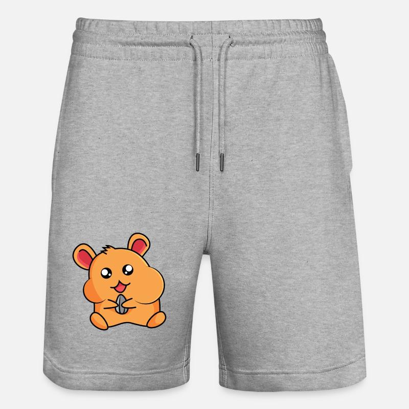 Hamster sur hamster - design - Short de jogging bio TRAINER Stanley/Stella unisexe - gris chiné